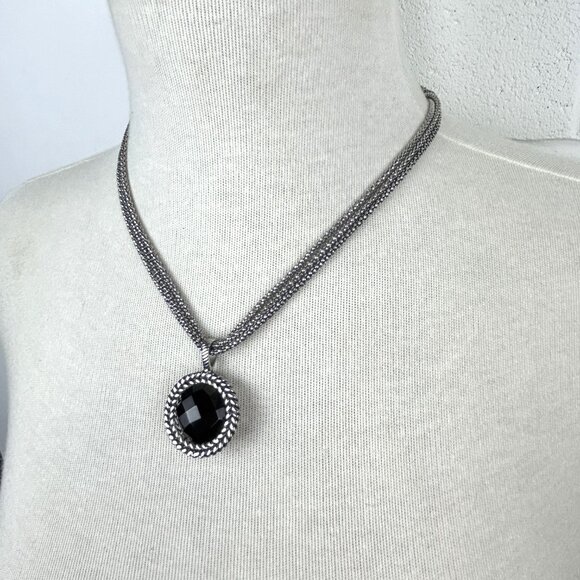 Tocara‎ Stainless Steel Pendant Reversible Necklace - Picture 3 of 12